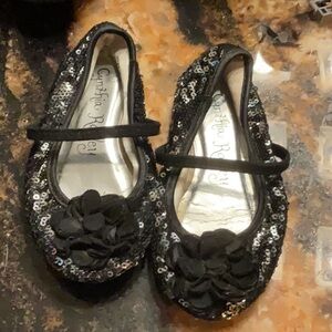 Cynthia Rowley dressy black flats. Toddler size 7